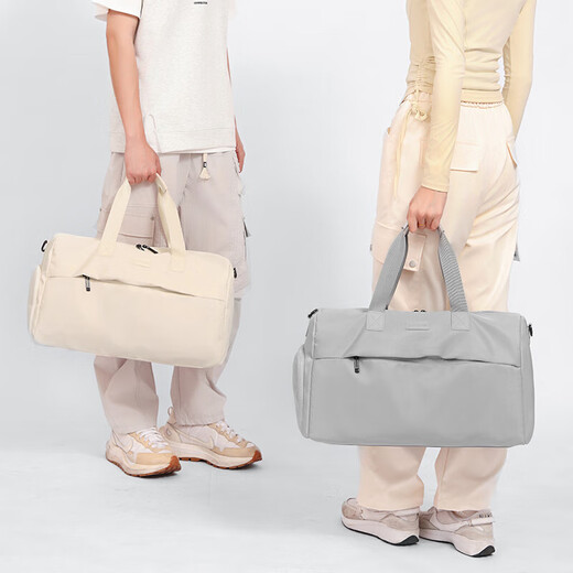 新款旅行包男干湿分离运动健身包短途出差旅游手提女行李包单肩包 黑色 均码
