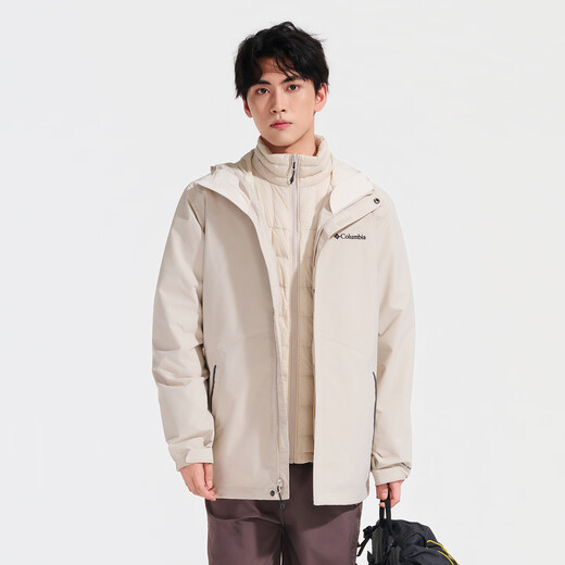 Columbia three-in-one men's autumn and winter thermal waterproof 700-puff down jacket XE1504 278L