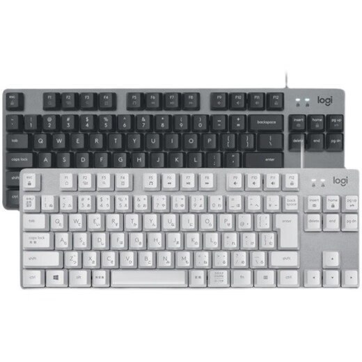 Logitech K835 Wired TKL Mechanische Tastatur 84 Key TTC Blue und Black Teewelle Schwarz -Weiß -Schlüsselkap -Spiel kann garantiert werden.