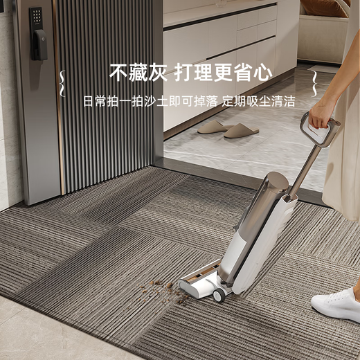 
Entry door floor mat 2025 new style entrance door foot mat anti-slip entry door exterior door mat entrance carpet Jingbo-vertical version 15926 120cm*160cm [High density woven process]