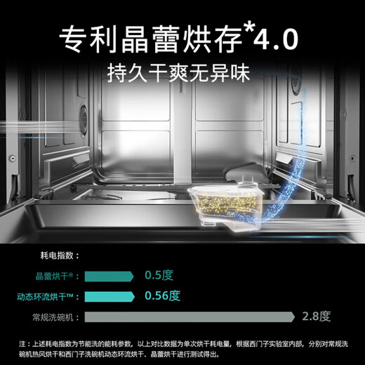 Siemens (SIEMENS) large inner cavity under the stove 12 sets of embedded crystal bud dishwashers for household use Super-sensing cabin precise vortex washing Crystal bud drying and storage Jingyu Intelligent SE45ZB88KC Black | IQ500 series comes with panel