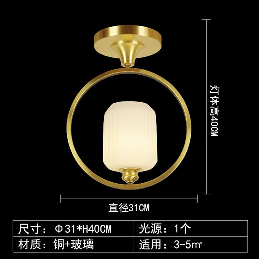 AO Lampe einfache moderne Esstisch Vollkreislauf Deckenleuchte Haushaltskorridor Gang modische Balkon Eingangslicht 6169 6W 5 Geeignet 120 lm Single Head