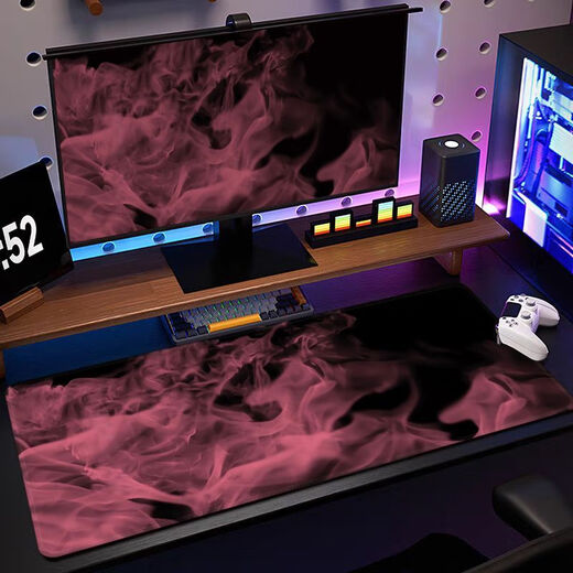 Mat de ratón con Sense Eports E-Sports de escritorio de computadora súper grande para la alfombra de teclado para niños Representante y lavable Mat de ratón ZZ-3893/Llama [80 cm*30 cm de espesor 2 mm]