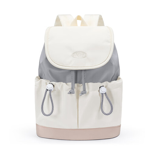 Ninth City (V.NINE)VNINE schoolbag female college student 2025 new fashion mini hand backpack high school student niche travel backpack gray beige white