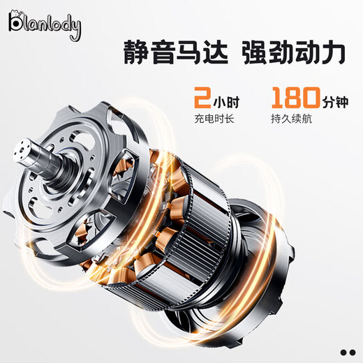 BLANLODY Pet Nail Grinder Cat and Dog Electric Claw Grinder Trimmer Rechargeable Nail Clipper Special Artifact Nail Grinder + Pet Shaver (18mm Blade)