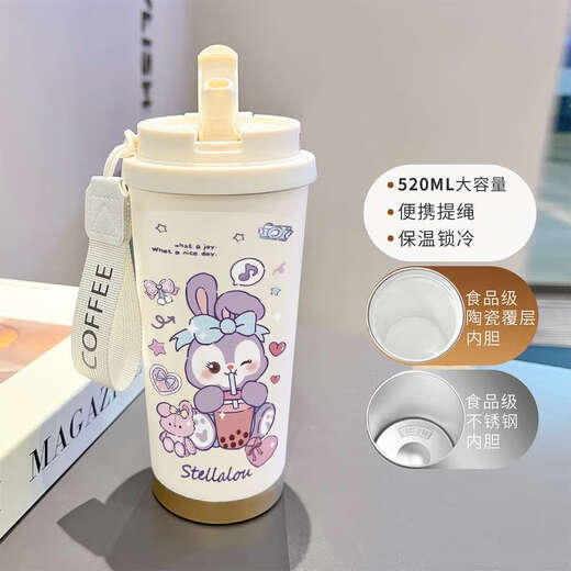 咏幻动画容量杯上班族双饮杯子 -BXAB16754 覆层