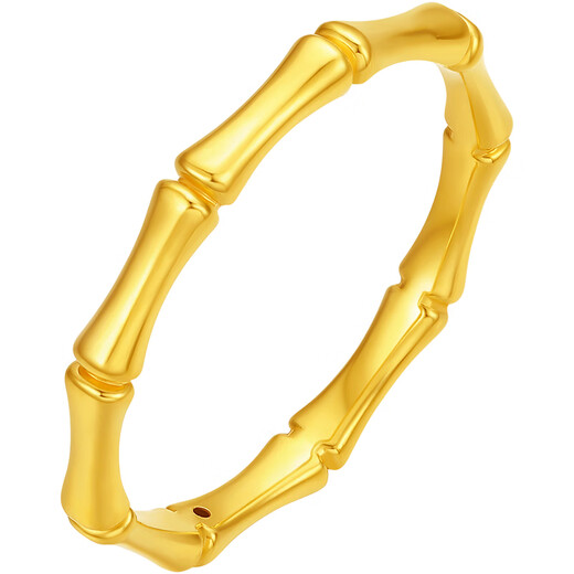 Saturday Fortune 5D Hard Gold Bamboo Gold Ring Festival Girl Birthday Gift Pricing A0114679 No. 13 About 0.49g