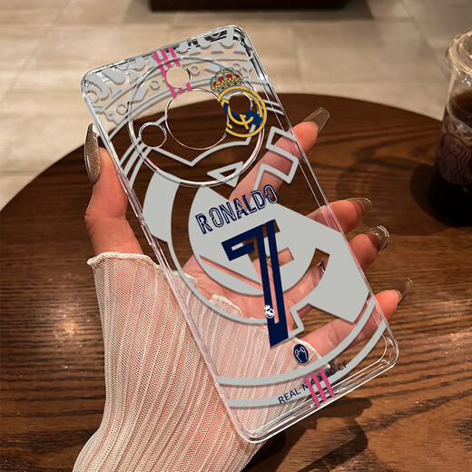 Membrane Lu Tang is suitable for Huawei Honor X60 mobile phone case Real Madrid C Ronaldo Lucky 7 X50PRO new transparent X50GT lens full transparent - Real Madrid C Ronaldo Lucky 7 [Photo frame TPU9738 Honor X40i