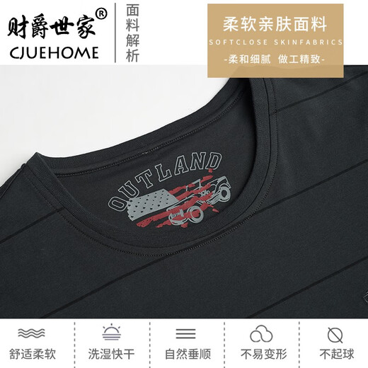 爸爸夏装夏季短袖t恤男款50多岁父节衣服圆领中老年人男士半袖 cj9901深蓝 M 165/
