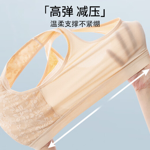 Yalu Cancer Special postoperative Dessous Bra Maulbeerbrust Brust BH falsche Brust Unterarm Fälschliche Brust Frauen Baumwollweste hellviolett Silikon Single Spiral Links Brust 80b
