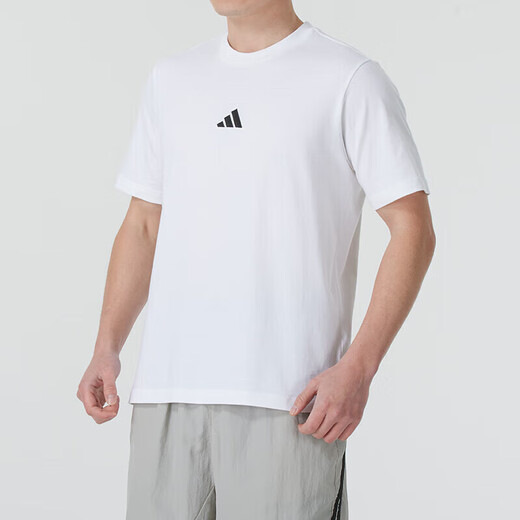 Adidas Men's Sports Suit 25 Summer NUEVO informal Casual simple cómodo transpirable Camiseta de manga corta Shorts lo suelto Set JY8561+IC1484 XL