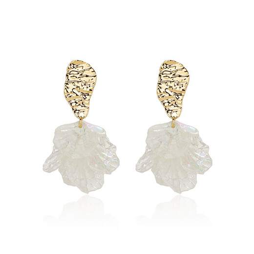 Qlady Fairy Petal Earrings Women's Earrings Suitable for Summer Earrings 2025 New High-end Holiday Style Earrings Gift