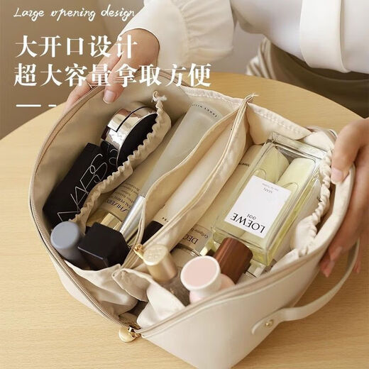Make-up-Tasche tragbare Frauen Schönheit Neues High-End-Kosmetikbeutel Waschen großer Kapazitätsreisen Leuchte Luxus High-End TR-001 Classic Black