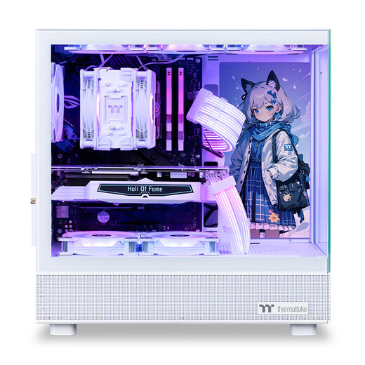 AMD9950X/RTX5080 16G White Magic Dragon game console computer desktop assembly computer host DIY complete machine configuration six 9950X+RTX5070 12G Wantushi 3X