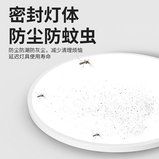 Chint human body sensor ceiling lamp intelligent light control lamp dust-proof, moisture-proof, mosquito-proof, corridor corridor garage lamp 24W white light 37CM diameter