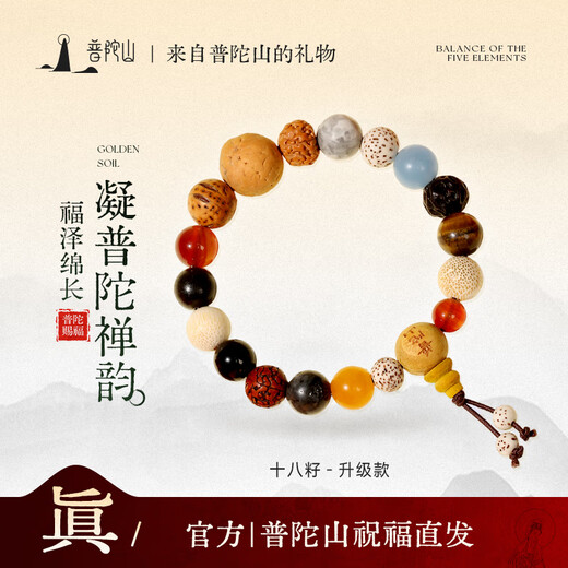Putuo Mountain Eighteen Seed Bodhi Bracelet Multi-treasure Buddha Bead Bracelet Holding Amulet Couple Birthday Gift