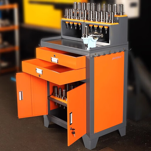 Ni Zhier Tool Cabinet Car CNC Machining Center Machine Tool Auxiliary Workbench Tool Rest BT40 Tool Holder Storage Tool Cabinet B7 Boss Middle Set-BT50 Free Storage Box Gift Pack