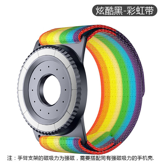 Mock Magnetic Wrist Phone Holder New Aromatherapy Outdoor Live Broadcast Running Fitness Sports Navigation Takeaway Rider Special Rotatable Hanging Wristband Arm Arm Bag Cool Black-28cm Magnetic Aromatherapy Wrist Holder Get it in seconds -