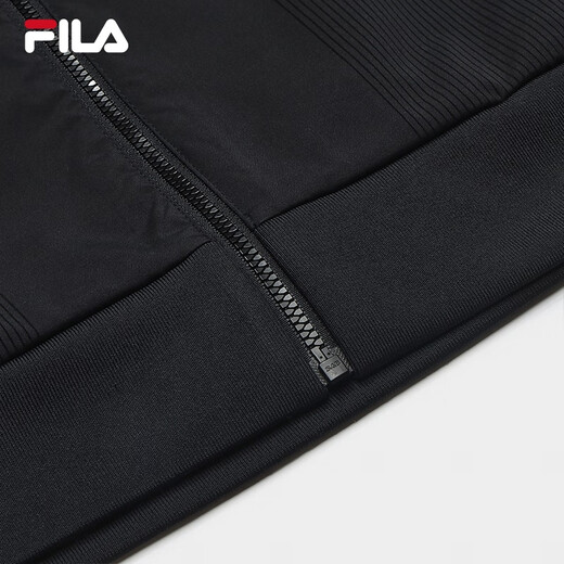 FILA Official Men's Woven Jacket 2025 Autumn New Simple Basic Business Commuting Casual Jacket True Black-BK L 175/96A/L