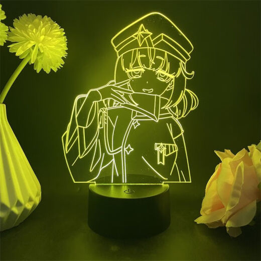 Chiyou anhela convertirse en una bailarina de figura mágica, Duna, Lis, Tenkawa Kaori, animación de luz nocturna circundante, grietas sobre fondo blanco, toque de 7 colores, USB+compartimento de batería 4877 Tenkawa Kaori