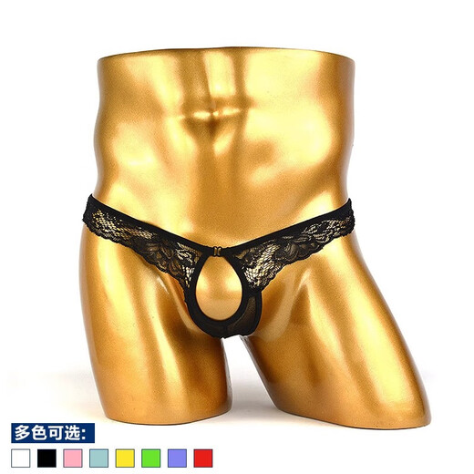 Tian Miaomiao New Men's Masturbation Underwear Props Male Slave Transvestite Sexy Temptation G-string Red Hole-free T-Pants Red Hole No-Take-Off One-size-fits-all