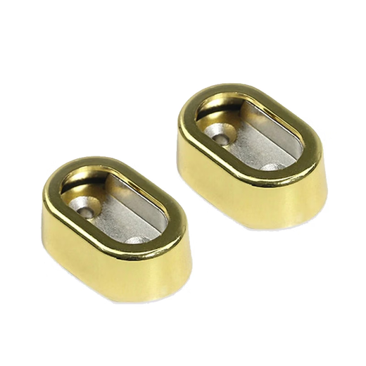 Masifo cuttable thickened aluminum alloy wardrobe fixed with flange seat furniture accessories *1 pack H style flange seat silver 10 pieces