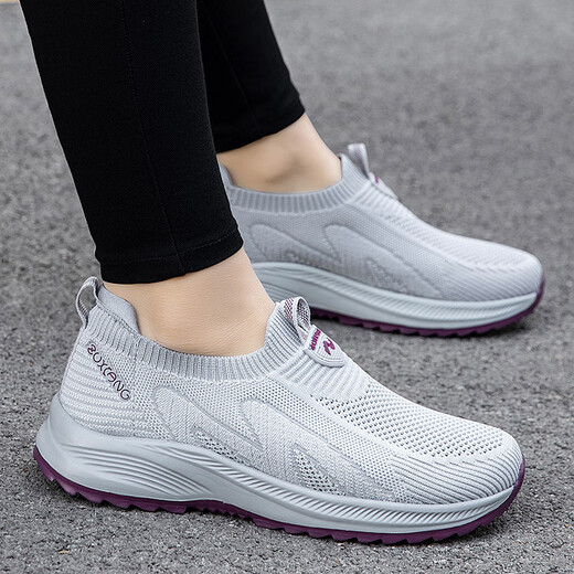 Zulijianai Papá Zulijian Old Man Zapatos para mujeres en Summer Mom Zapatos Mesh transpirable sin deslizamiento Suele ancho Fat Foot Shoes de mediana edad y anciana