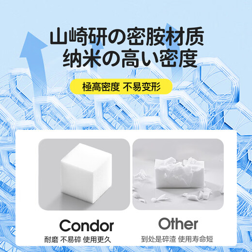 CONDOR Japanese Nano Sea Magic Wipe 30 pieces kitchen decontamination scouring pad tea cup small white shoe magic cleaning sponge block
