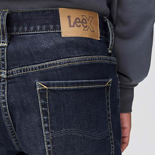 Lee25 principios de otoño nuevo 723 delgada Mid-wraist rectas de cinco bolos oscuro jeans oscuro azul 32