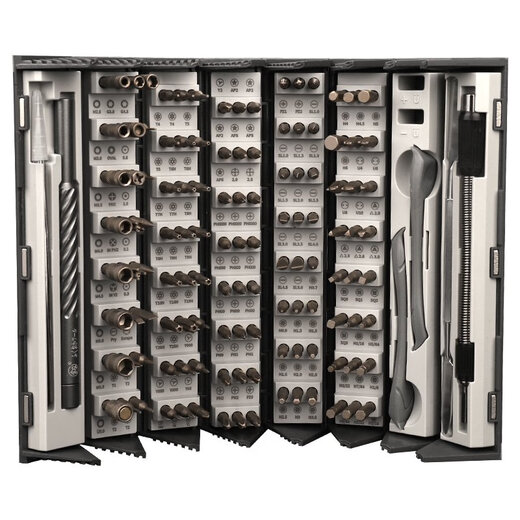 
BEYZK Fukuoka Screwdriver Set 128-in-1 Precision Repair Set Tool Mobile Notebook Super Hard S2 Steel Batch Head 128-in-1 Precision Repair Set 9227