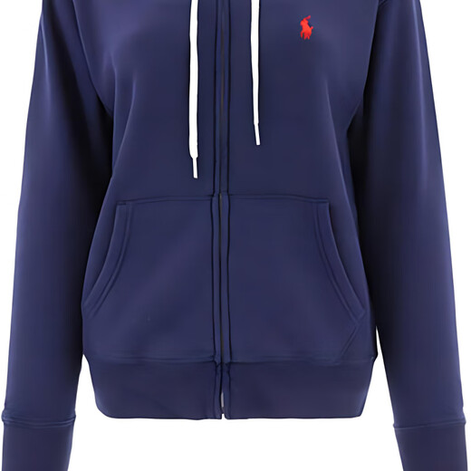 Polo Ralph Lauren徽标Logo刺绣拉链连帽卫衣外套女款海军蓝色 海军蓝色 L