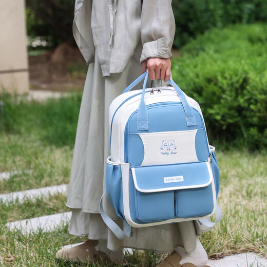 Neue Schulbag, Mama -Tasche, modische und vielseitige Baby -Wanderhandtasche, große Kapazitäts -Reiseback, süßer Rucksack, Pink