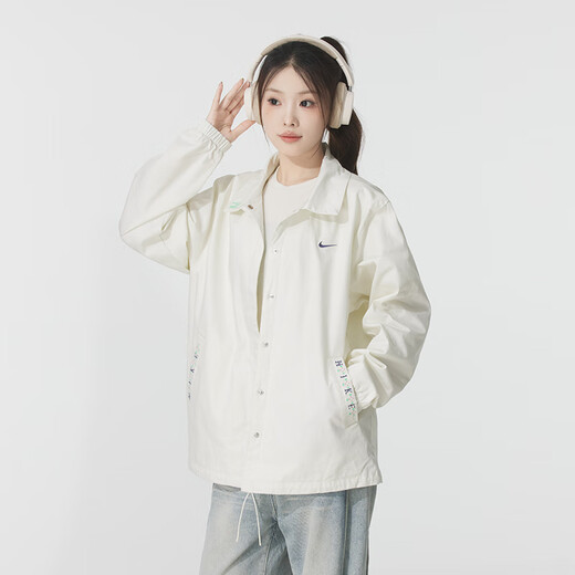 
Nike (NIKE) Women's Clothing 2025 New Summer Sportswear Fashion Outdoor Windproof Jacket Casual Fitness Training Woven Jacket IH9274-047 L