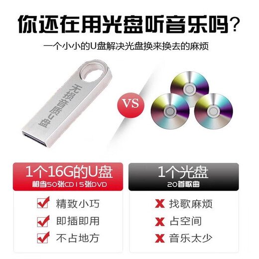 [Old Livre original] Cantonais Nouvel An Festive Music USB Disk Spring Festival Nouvel An Cantonais Songs Audio and Audio USB Car Audio and Vehicle Origin Old Book 64G679 Audio MP3 + 400 Vidéos National Guangdong 1MB