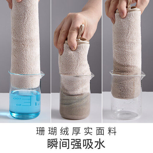 Aimili's home milk tea shop catering rag commercial kitchen absorbent coffee bar towel restaurant linen small double-sided two-color 5 pieces 20*30cm