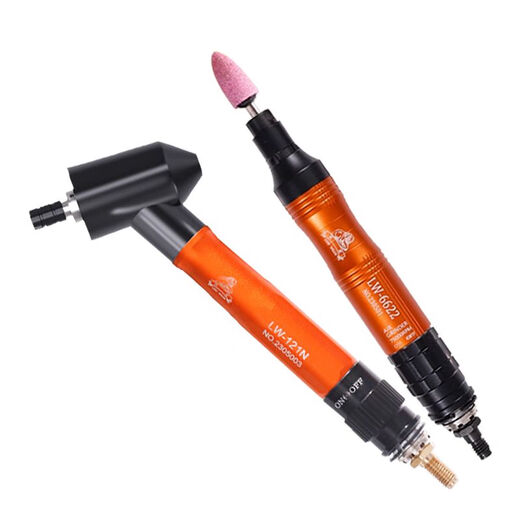 CLCEY打磨机气动风磨笔弯头45度直角小型研磨模具雕刻抛光工具 LW6622标配(高转速)