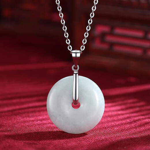 Minamiuri 925 silver safety buckle clip jade jade beeswax empty support silver buckle pendant buckle buckle DIY jewelry accessories melon seed safety buckle buckle-large size