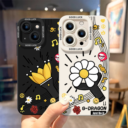 KYODO Jingmei Duo Quan G-Dragon mobile phone case is suitable for Apple iQOO Huawei vivo Xiaomi OPPO OnePlus protective case GD support stick Angel eye Angel eye black MY6624 Please contact us for ordering for Honor model [Customer service note]