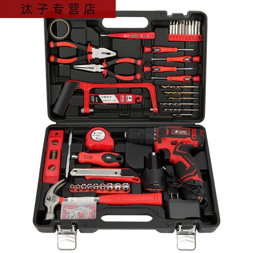 三栖虎家用手电钻工具套装五金专用工具组合日常维修多功能家用套装 126件套电钻工具组套P3893A