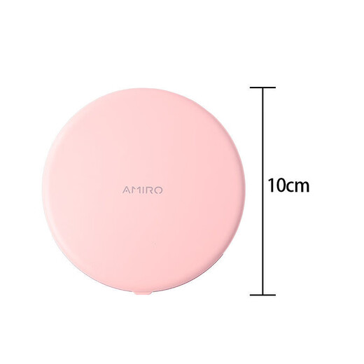 Miguang AMIRO Miguang makeup mirror LED with light O2 series small black mirror dormitory desktop desktop vanity mirror beauty mirror Miguang folding mirror with light