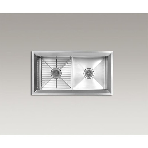 Kohler (Kohler) Porris K-38881T-FP-NAK-3883T-FP-NA раковина с двойной слотом из нержавеющей стали кухонный бассейн K-3881T