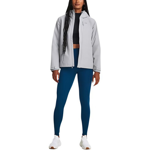 安德玛（Under Armour）Expanse连帽防水户外运动长袖夹克外套女款峰顶白 峰顶白 M