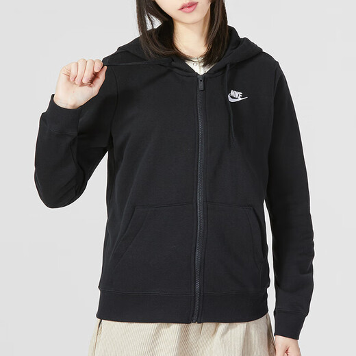 Nike (Nike) Offizielle Paarjacke, neue lässige, lockere Sportswear, das Training von Herren und Frauen mit Kapuze, Paar im schwarzen/einteiligen S-Stil [165-170 cm/90-110jin [Jin ist gleich 0,5 kg]]]