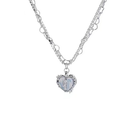 Yusen Memories Leichte Luxus Titanium Stahl Halskette für Frauen Nischendesign Heiße Mädchen Perlen Schlüsselbeinkette und Evergrande Accessoires x897 Silber#Bow Zirkon Halskette