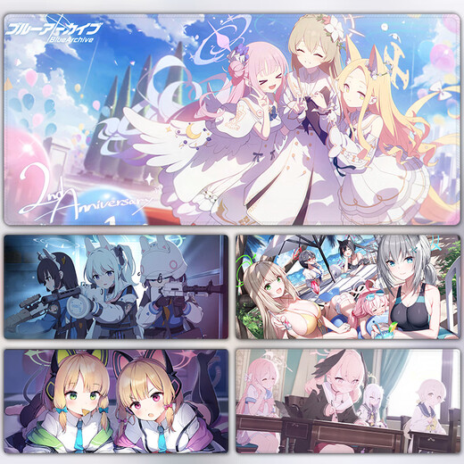 Blue Archiv Mauskissen extra großer blauer Computer Schreibtisch Mat zwei Dimension Anime Alice Desk Maus-Pad DL-694 700x300mm 2mm