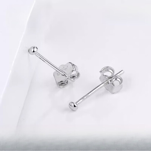 Nilan Fat Donglai same style pt950 platinum earplugs PT950 earrings ear stud accessories DIY platinum earplugs women's lace lace@single