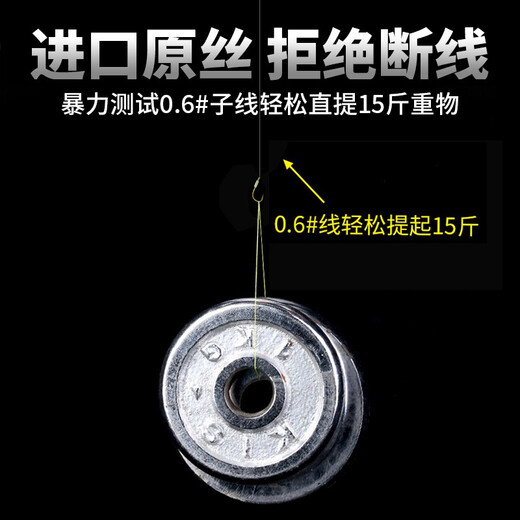 YNKOO crucian carp special fishhook imported tying set complete set Iseni Izu gold sleeve line double hook finished product gold sleeve barbed hook 5#0.8, hook 6#1 20 pieces in total