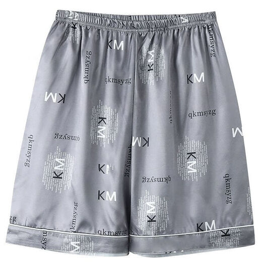 Woodpecker (TUCANO) ice silk pajama pants for men summer large size loose home pants for men shorts for summer thin outfit pants c3294 men #ice silk double pocket L [100-120Jin[Jin equals 0.5 kg]]