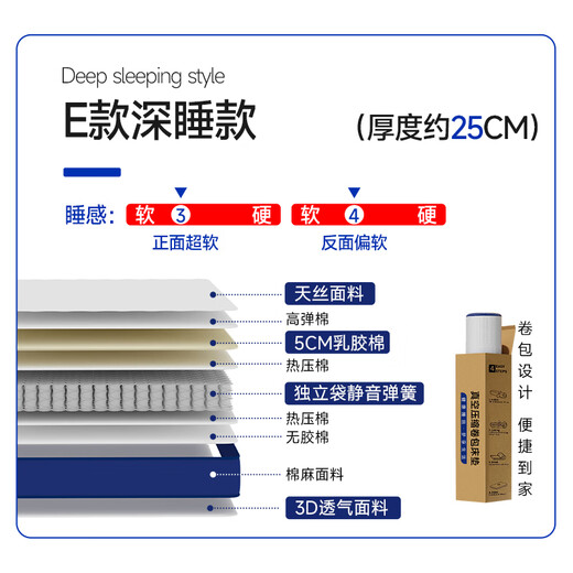 Haima Liuliu Memory Foam Box Mattress Simmons Compression Roll упаков