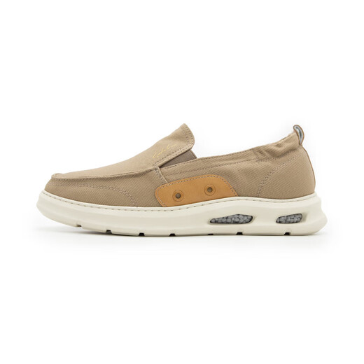 Zapatos de hombres sachi satchi, zapatos perezosos de suela suave, verano nuevos zapatos de tela informal de luz de cuero genuino 46v5b3882 marrón claro 39